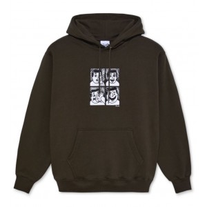 Sudadera Polar Dave Hoodie Punch Marrón